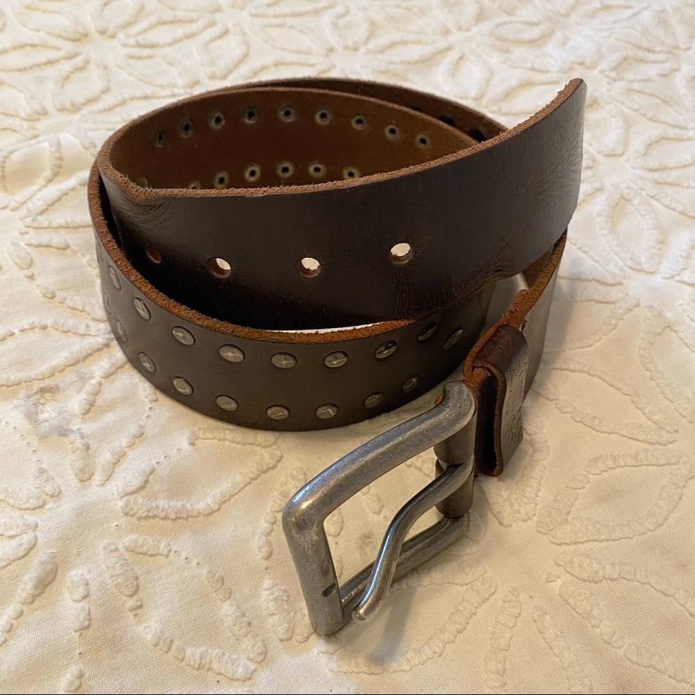 Brown Genuine Leather Belt